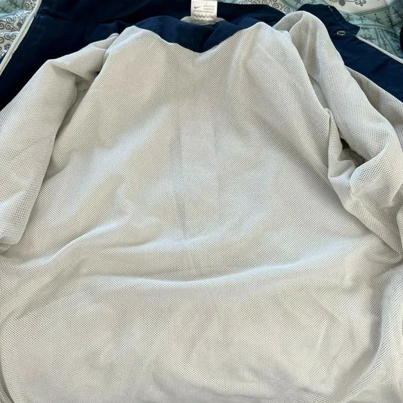 Nike Golf Womens Long Sleeves Full Zip Mock Neck Windbreaker Jacket Size S Cream - Picture 6 of 12